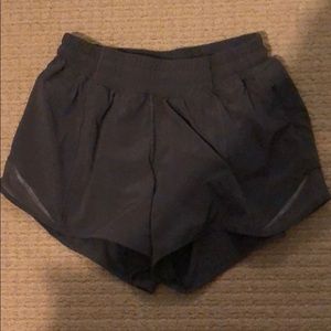 Lululemon shorts- hotty hot grey